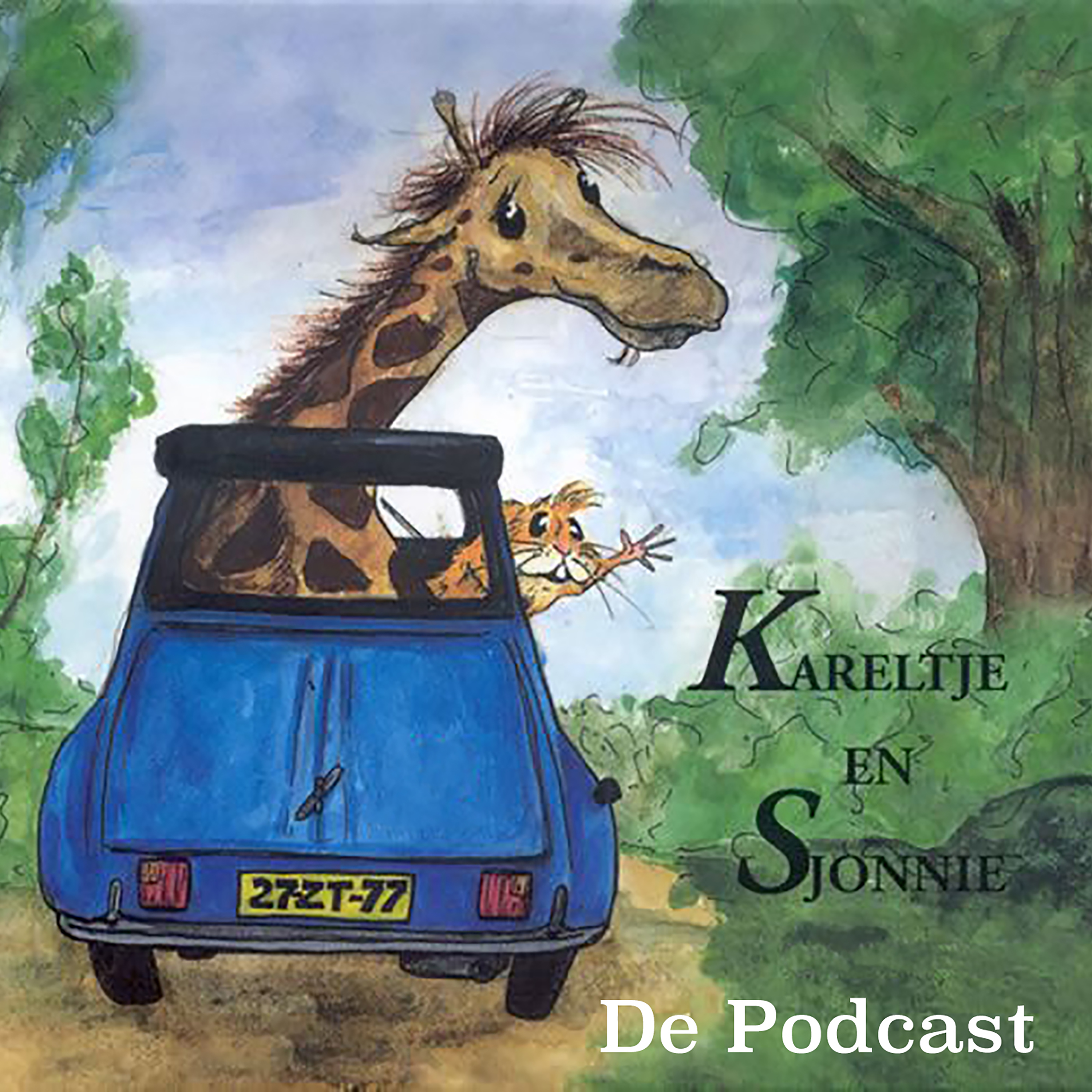 Kareltje en Sjonnie De Podcast logo